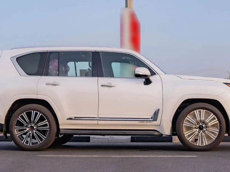 2026 Lexus LX600 Turbo Sport 3.5L V6 Twin-Turbocharged Petrol Engine White Red SUV