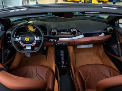 2022 Ferrari 812 GTS 6.5-liter V12 Petrol Engine Blue Tan Sports Car Automatic RWD