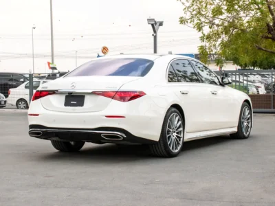 2021 Mercedes-Benz S-Class S 500L 4MATIC 6 Cylinders Petrol Engine White Black Sedan