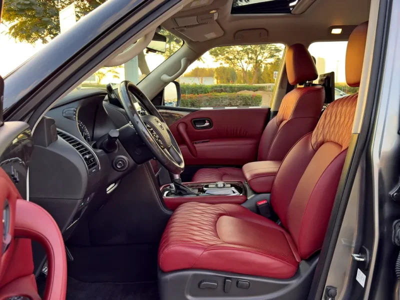 2024 Nissan Patrol LE Platinum 5.6-liter V8 Petrol Engine Grey Red SUV GCC Specs