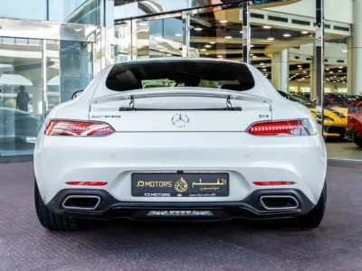 2016 Mercedes-Benz AMG GT 4.0L twin-turbo V8 Petrol Engine White Black Sports Car