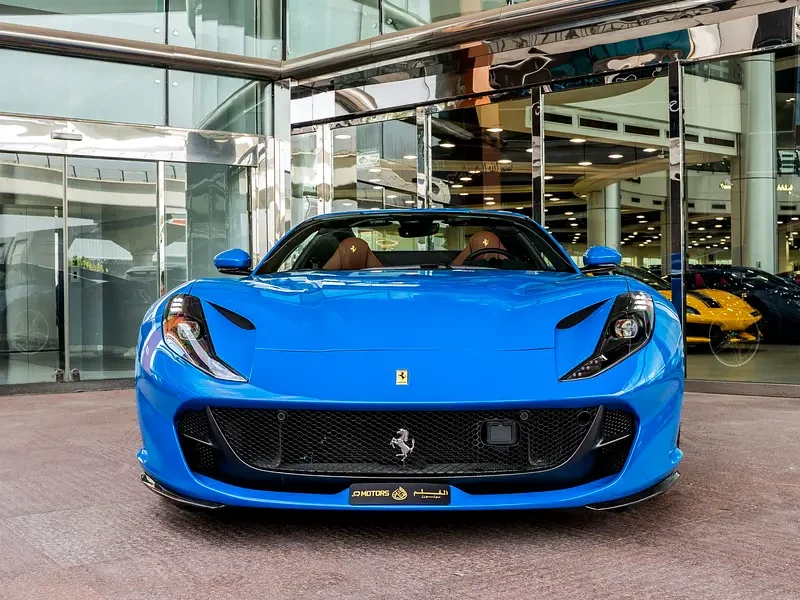 2022 Ferrari 812 GTS 6.5-liter V12 Petrol Engine Blue Tan Sports Car Automatic RWD