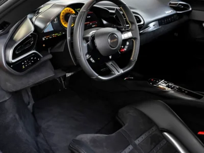 2023 FERRARI 296 GTB KEYVANY Standard 3.0 liters V6 Petrol Engine Yellow Black Sports Car