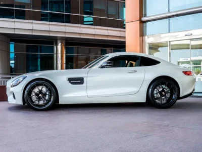 2016 Mercedes-Benz AMG GT 4.0L twin-turbo V8 Petrol Engine White Black Sports Car