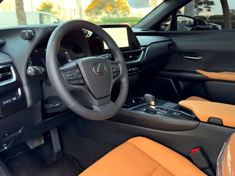 2025 Lexus UX-Series UX300h Premier 2.0-liter 4-cylinder Hybrid Engine Grey Tan SUV