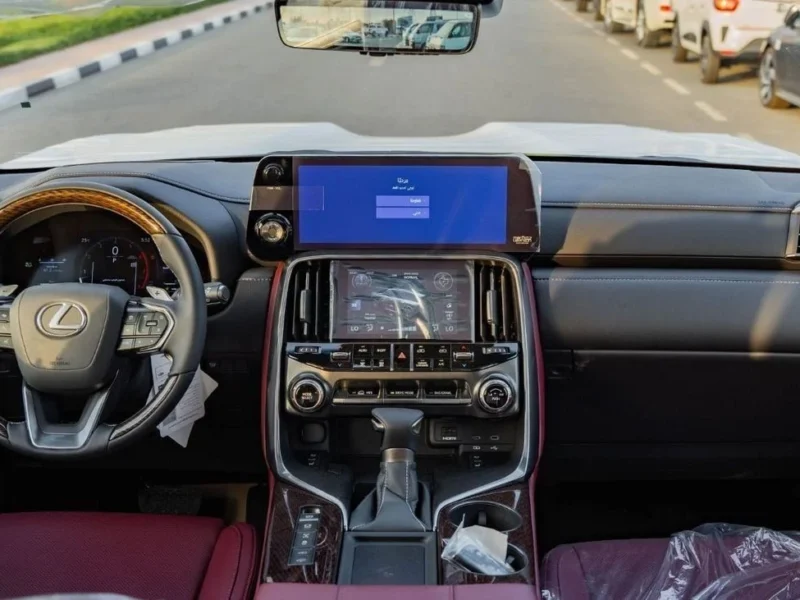 2026 Lexus LX600 Turbo Sport 3.5L V6 Twin-Turbocharged Petrol Engine White Red SUV