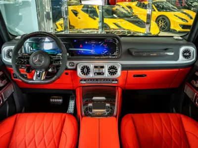 2026 Mercedes-Benz AMG G 63 4.0 Litres V8 Biturbo Engine Black Red SUV