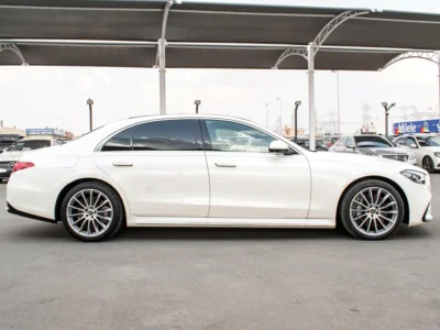 2021 Mercedes-Benz S-Class S 500L 4MATIC 6 Cylinders Petrol Engine White Black Sedan