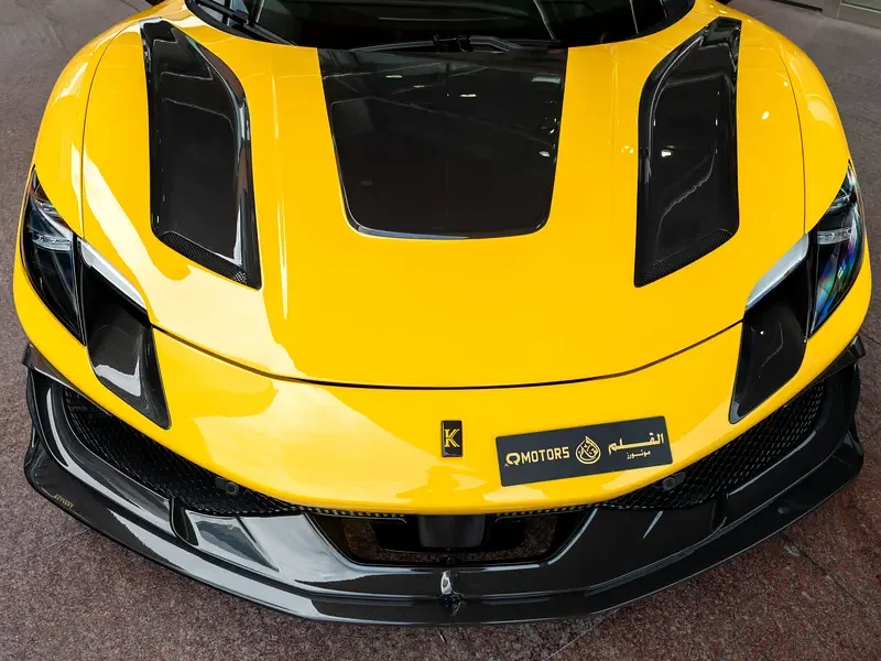 2023 FERRARI 296 GTB KEYVANY Standard 3.0 liters V6 Petrol Engine Yellow Black Sports Car