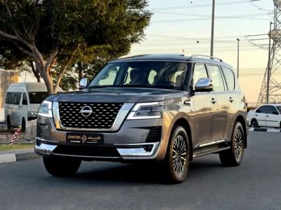 2024 Nissan Patrol LE Platinum 5.6-liter V8 Petrol Engine Grey Red SUV GCC Specs
