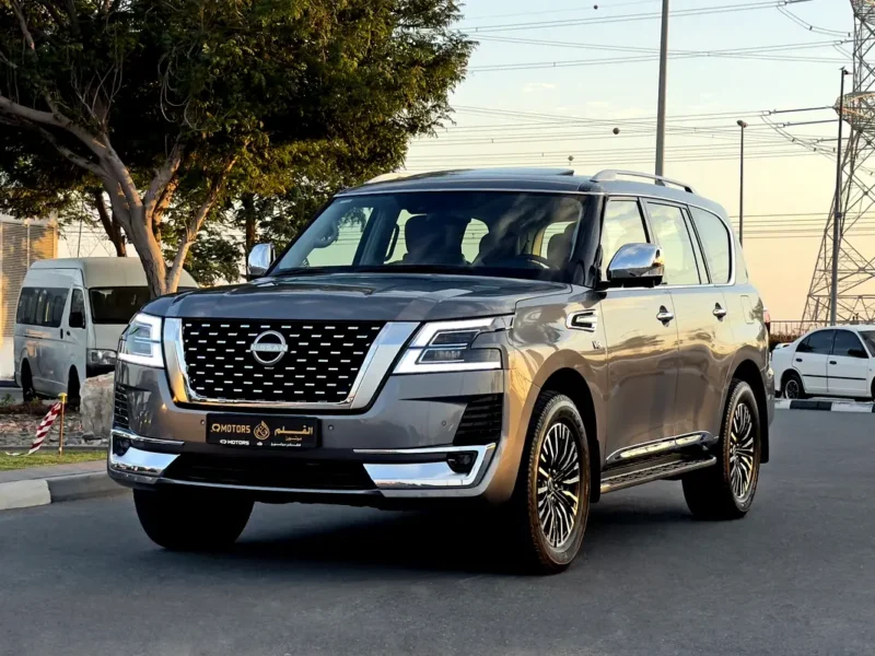 2024 Nissan Patrol LE Platinum 5.6-liter V8 Petrol Engine Grey Red SUV GCC Specs