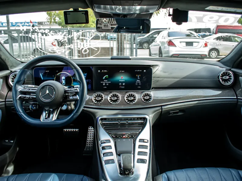 2023 Mercedes-Benz AMG GT 63 S 4MATIC+ 8 Cylinder Petrol Engine White Blue Sedan