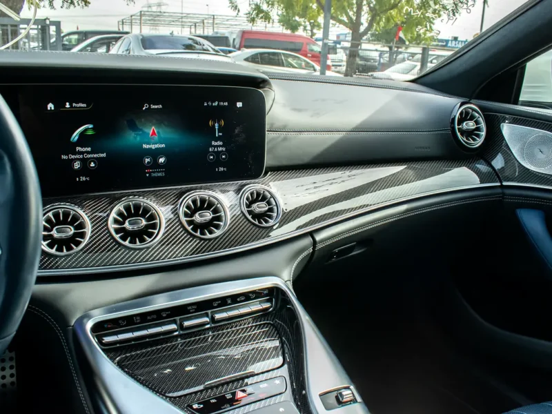 2023 Mercedes-Benz AMG GT 63 S 4MATIC+ 8 Cylinder Petrol Engine White Blue Sedan