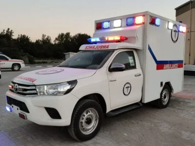 2026 Toyota Hilux Single Cabin 2.7L 4-Cylinder Petrol Ambulance White Grey Truck