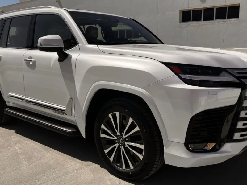 2026 Lexus LX600 Turbo Plus 3.5L V6 Twin-Turbocharged Petrol Engine White Tan SUV