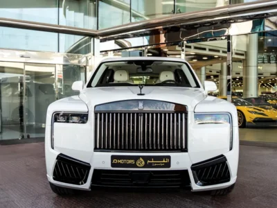 2025 Rolls-Royce Cullinan Black Badge 6.75-liter Twin-Turbocharged V12 Engine White SUV