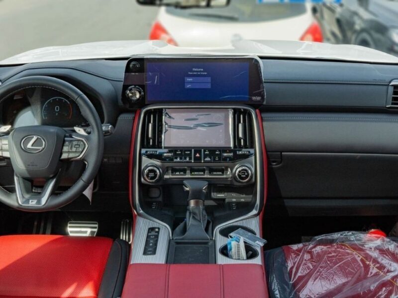 2026 Lexus LX600 F-Sport 3.5 Litres V6 Twin-Turbo Petrol Engine White Red SUV GCC