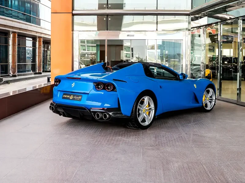 2022 Ferrari 812 GTS 6.5-liter V12 Petrol Engine Blue Tan Sports Car Automatic RWD