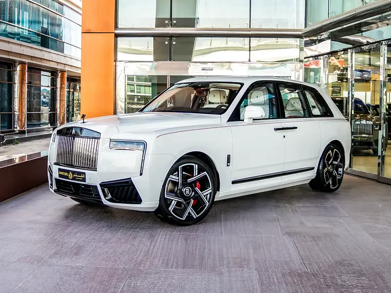 2025 Rolls-Royce Cullinan Black Badge 6.75-liter Twin-Turbocharged V12 Engine White SUV