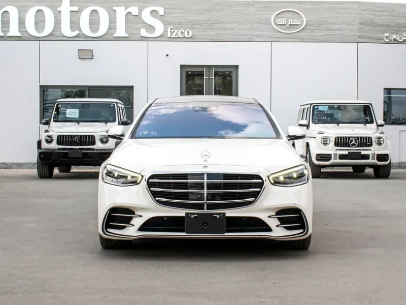 2021 Mercedes-Benz S-Class S 500L 4MATIC 6 Cylinders Petrol Engine White Black Sedan