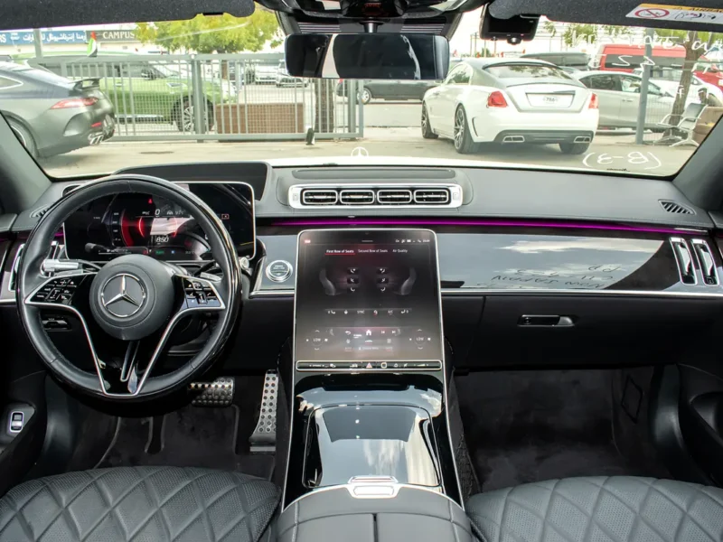 2021 Mercedes-Benz S-Class S 500L 4MATIC 6 Cylinders Petrol Engine White Black Sedan