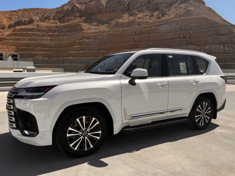 2026 Lexus LX600 Turbo Plus 3.5L V6 Twin-Turbocharged Petrol Engine White Tan SUV