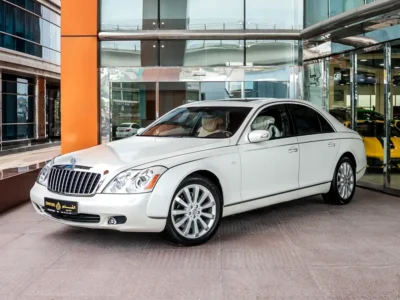 2009 Maybach 57 S 6.0-liter twin-turbocharged V12 Petrol Engine White Beige Sedan
