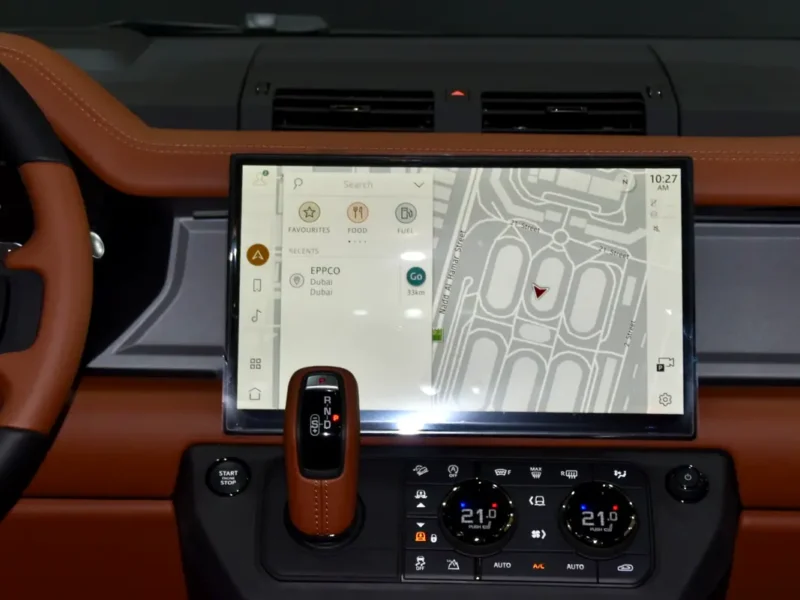 2026 Land Rover Defender 110 OCTA 4.4-liter twin-turbo V8 Engine White Tan SUV