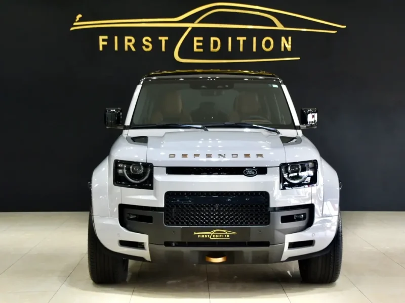 2026 Land Rover Defender 110 OCTA 4.4-liter twin-turbo V8 Engine White Tan SUV
