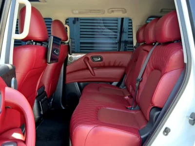 2024 Nissan Patrol LE Platinum 5.6-liter V8 Petrol Engine White Red SUV GCC Specs