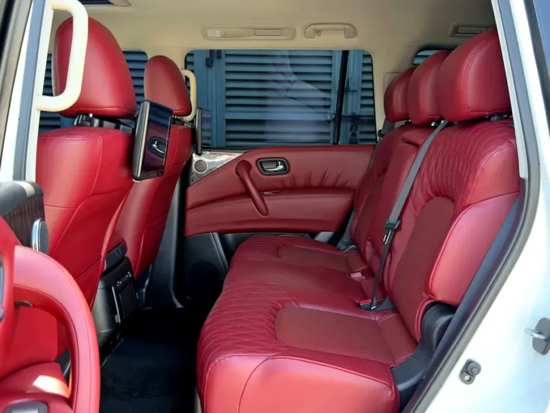 2024 Nissan Patrol LE Platinum 5.6-liter V8 Petrol Engine White Red SUV GCC Specs