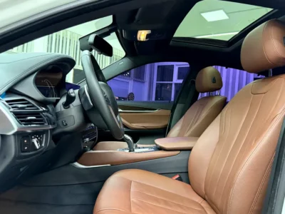 2017 BMW X6 xDrive35i 3.0-liter Turbocharged Inline 6-cylinder Engine White Brown SUV