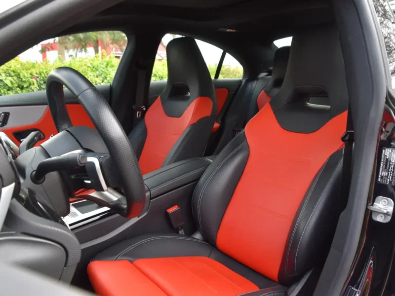 2025 Mercedes-Benz CLA200 AMG 1.3-liter Turbo 4 Cylinder Engine Black Red Sedan