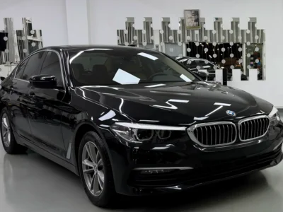 2020 BMW 5-Series 520i 2.0-liter Turbocharged 4 Cylinder Petrol Engine Black Beige Sedan