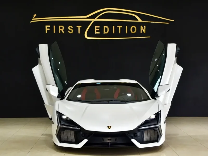 2024 Lamborghini Revuelto 6.5L Naturally Aspirated V12 Hybrid White Red Sports Car