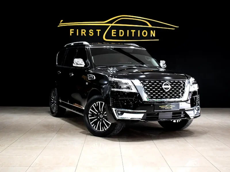 2022 Nissan Patrol LE Platinum City 5.6 Litre V8 Petrol Engine Black Tan SUV GCC Specs