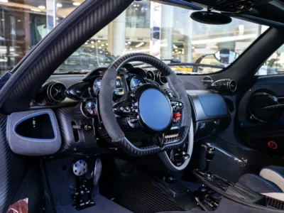 2018 PAGANI HUARYA BC 19 6.0 Liters V12 Petrol Engine White Blue Sports Car