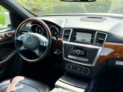 2014 Mercedes-Benz ML 350 AMG 3.5 Litres V6 Petrol Engine White Tan SUV GCC Specs