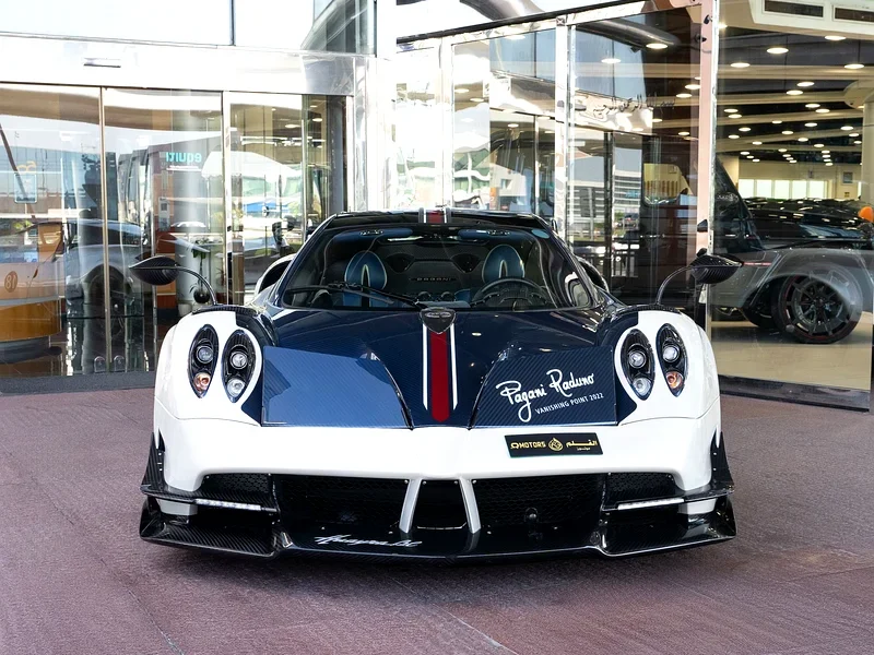 2018 PAGANI HUARYA BC 19 6.0 Liters V12 Petrol Engine White Blue Sports Car