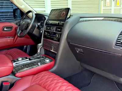 2024 Nissan Patrol LE Platinum 5.6-liter V8 Petrol Engine White Red SUV GCC Specs