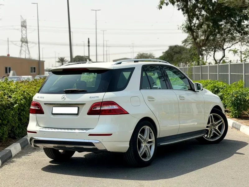 2014 Mercedes-Benz ML 350 AMG 3.5 Litres V6 Petrol Engine White Tan SUV GCC Specs