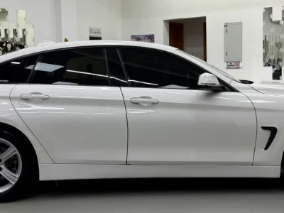 2019 BMW 420i Gran Coupe 2.0L turbocharged 4-cylinder Petrol Engine White Black Sedan