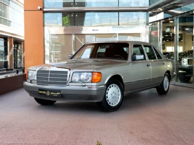 1991 Mercedes-Benz 500 SEL 5.0 Litres V8 Petrol Engine Grey Black Luxury Sedan