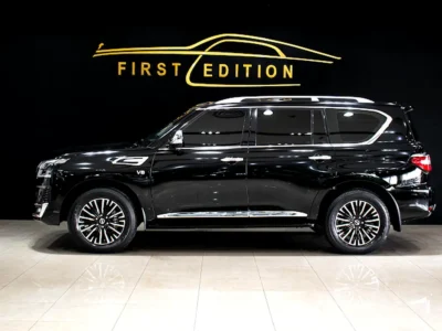 2022 Nissan Patrol LE Platinum City 5.6 Litre V8 Petrol Engine Black Tan SUV GCC Specs