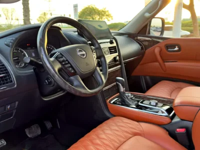 2024 Nissan Patrol SE Platinum 4.0-liter V6 Petrol Engine White Tan SUV GCC Specs