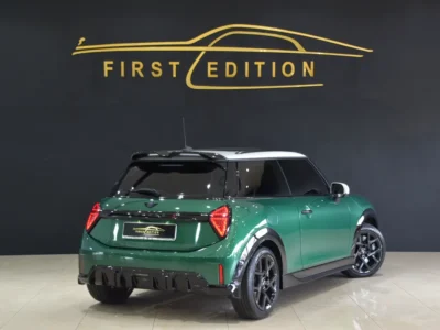 2025 Mini Cooper S JCW 2.0L turbocharged 4 Cylinder Engine Green Black Hatchback