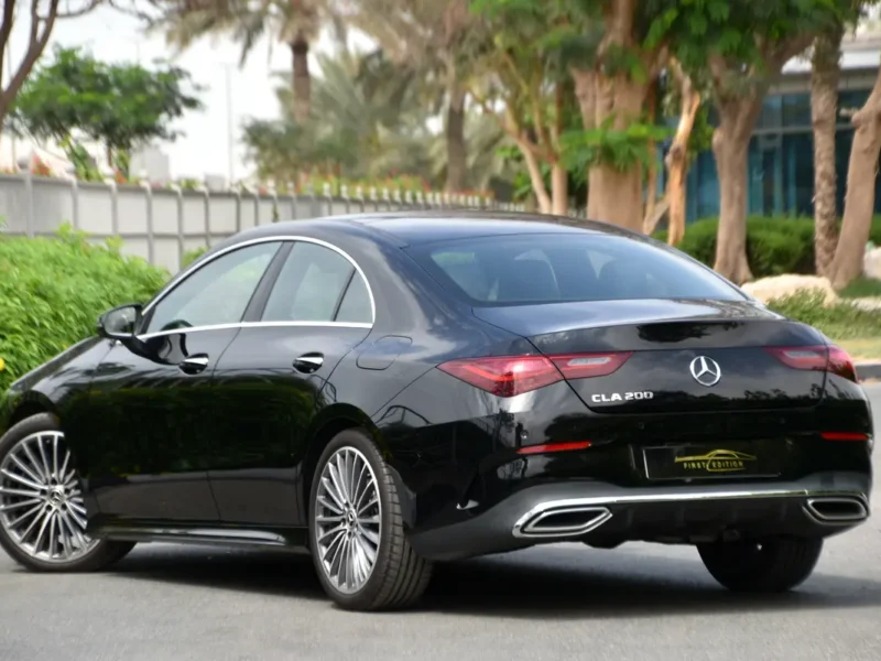 2025 Mercedes-Benz CLA200 AMG 1.3-liter Turbo 4 Cylinder Engine Black Red Sedan