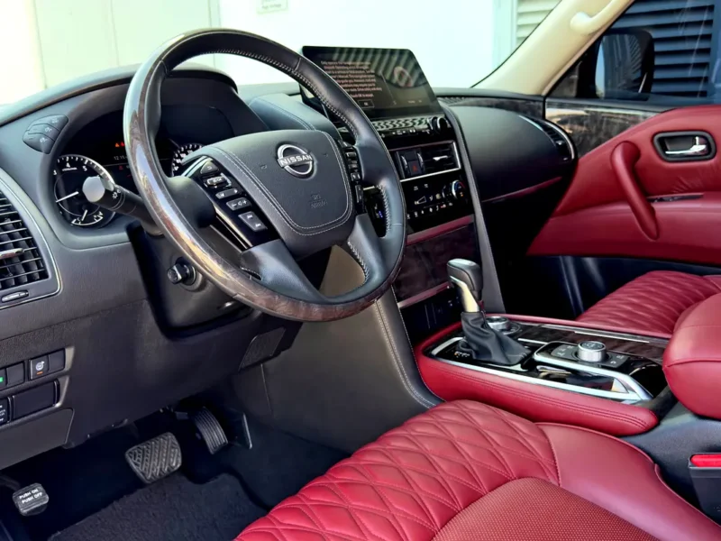 2024 Nissan Patrol LE Platinum 5.6-liter V8 Petrol Engine White Red SUV GCC Specs