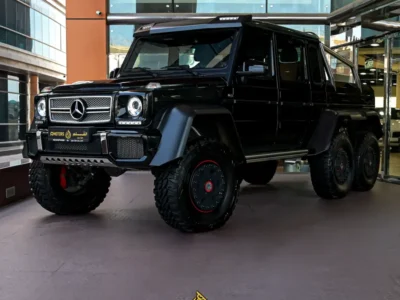 2014 Mercedes-Benz G 63 AMG 6×6 5.5L twin-turbo V8 Engine Black Tan Pickup Truck