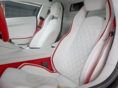 2018 Lamborghini Aventador S Coupe 1 OF 1 6.5-liter V12 Engine Red White Sports Car